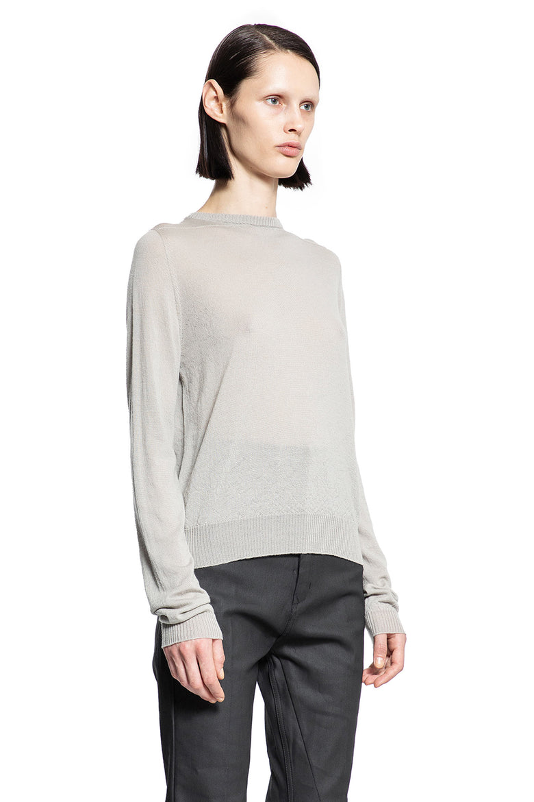 RICK OWENS WOMAN GREY KNITWEAR