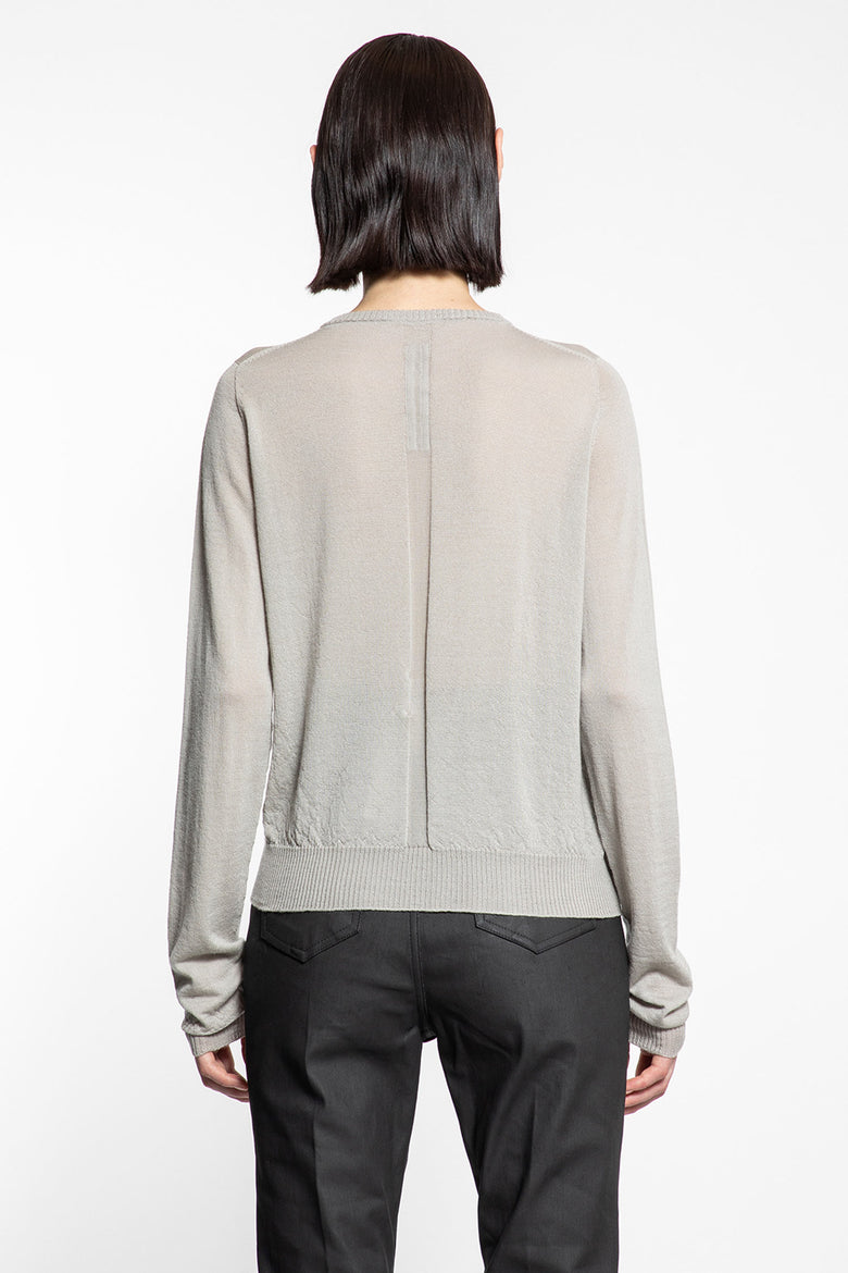 RICK OWENS WOMAN GREY KNITWEAR