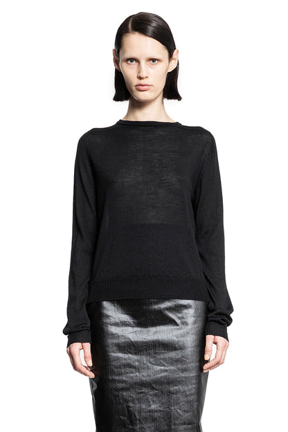 RICK OWENS WOMAN BLACK KNITWEAR