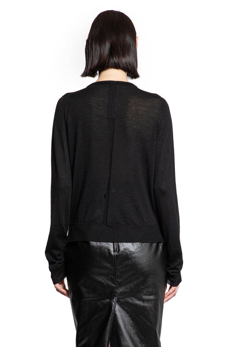 RICK OWENS WOMAN BLACK KNITWEAR