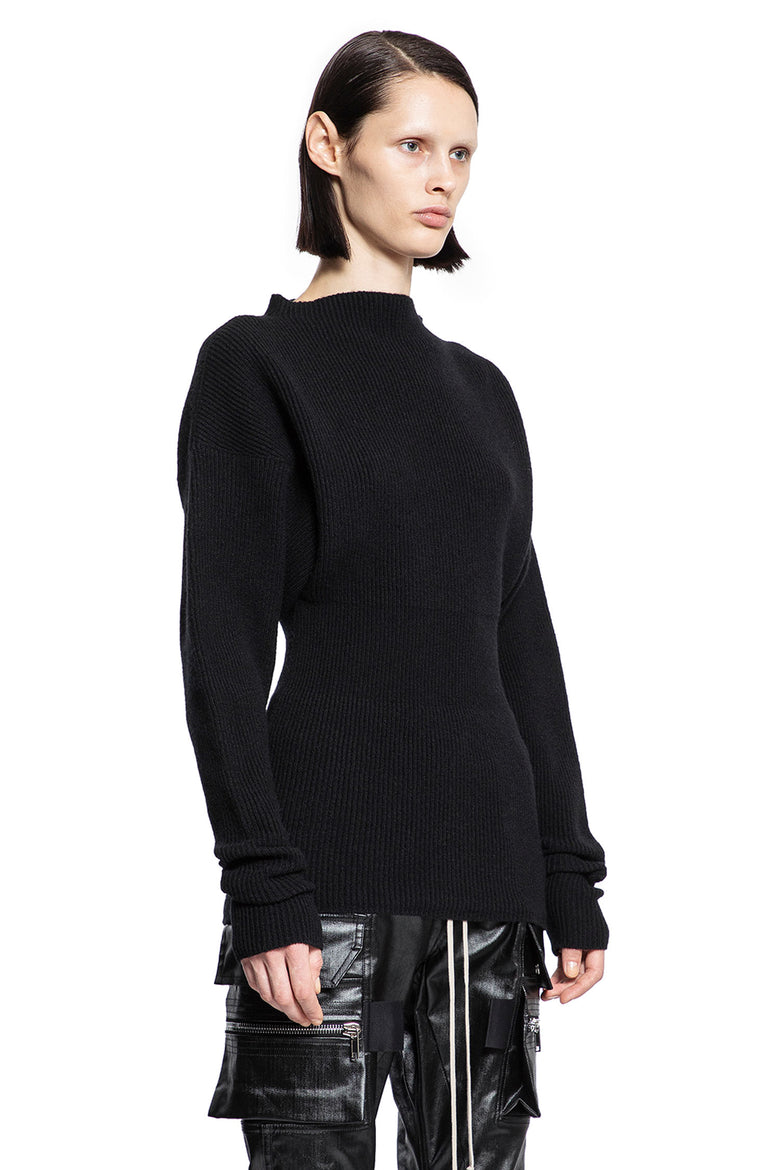 RICK OWENS WOMAN BLACK KNITWEAR