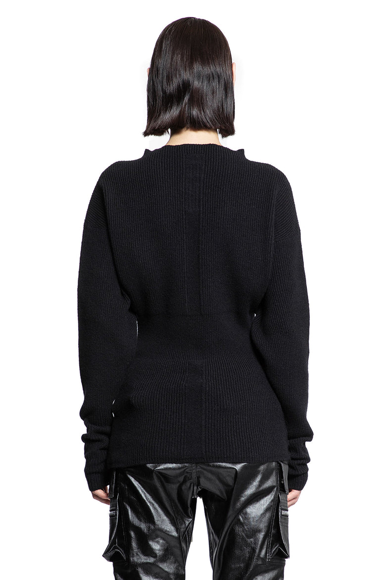 RICK OWENS WOMAN BLACK KNITWEAR