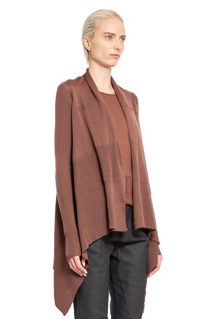 RICK OWENS WOMAN BROWN KNITWEAR