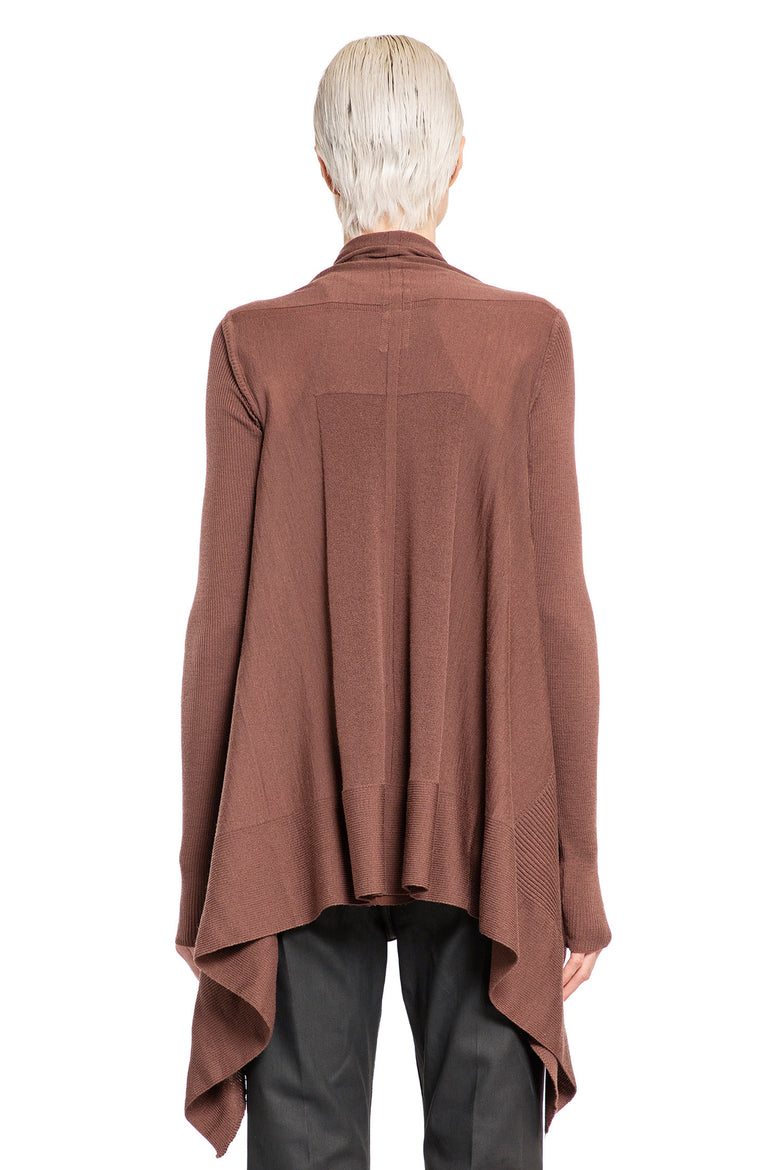 RICK OWENS WOMAN BROWN KNITWEAR