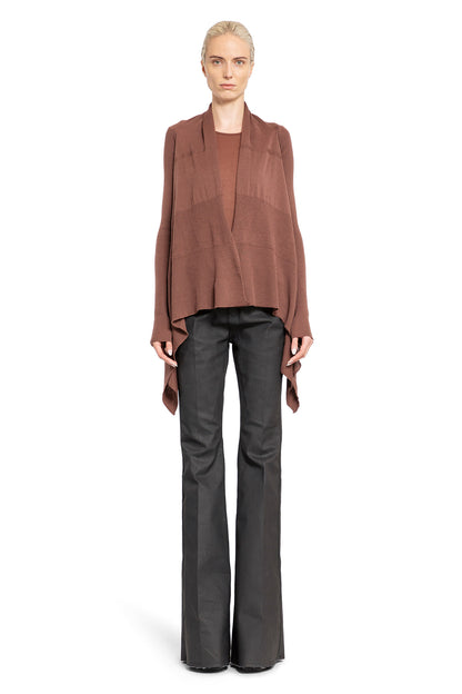 RICK OWENS WOMAN BROWN KNITWEAR