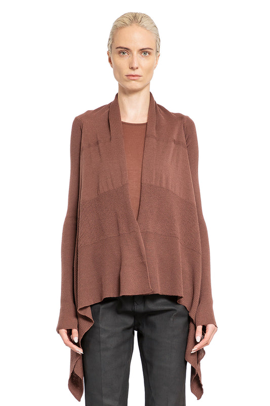 RICK OWENS WOMAN BROWN KNITWEAR