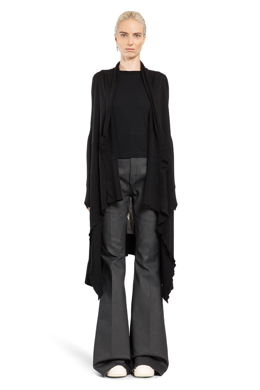 RICK OWENS WOMAN BLACK KNITWEAR