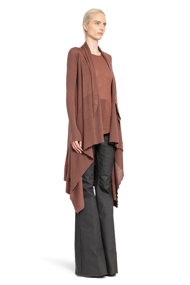 RICK OWENS WOMAN BROWN KNITWEAR