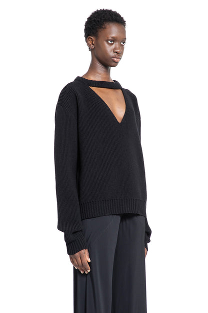 RICK OWENS WOMAN BLACK KNITWEAR