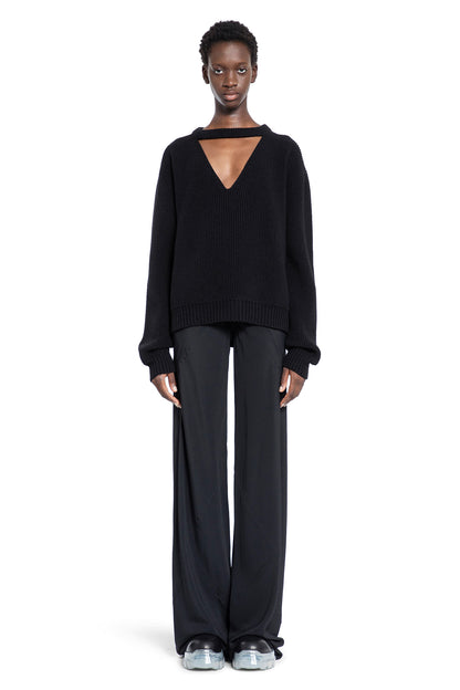 RICK OWENS WOMAN BLACK KNITWEAR