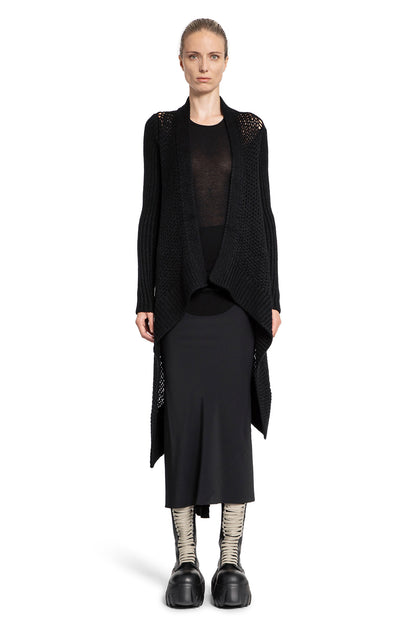 RICK OWENS WOMAN BLACK KNITWEAR