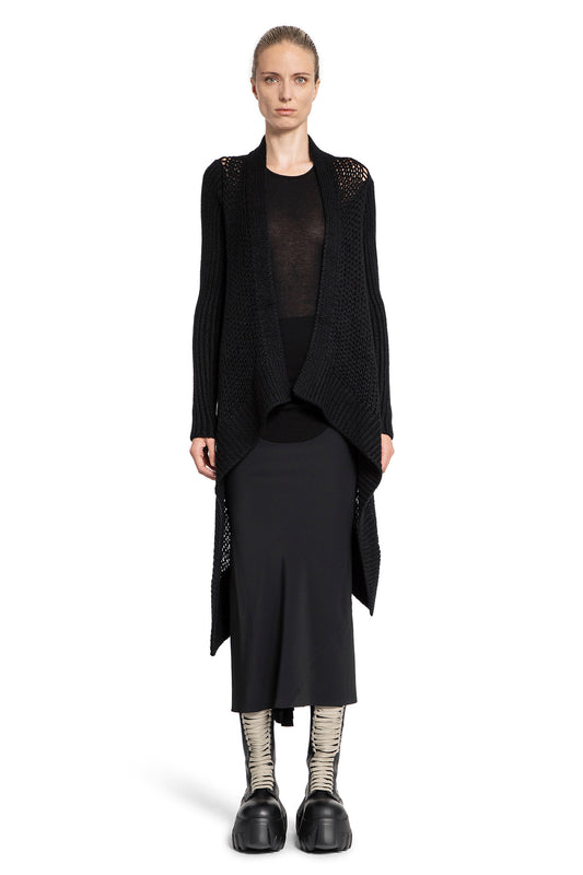 RICK OWENS WOMAN BLACK KNITWEAR