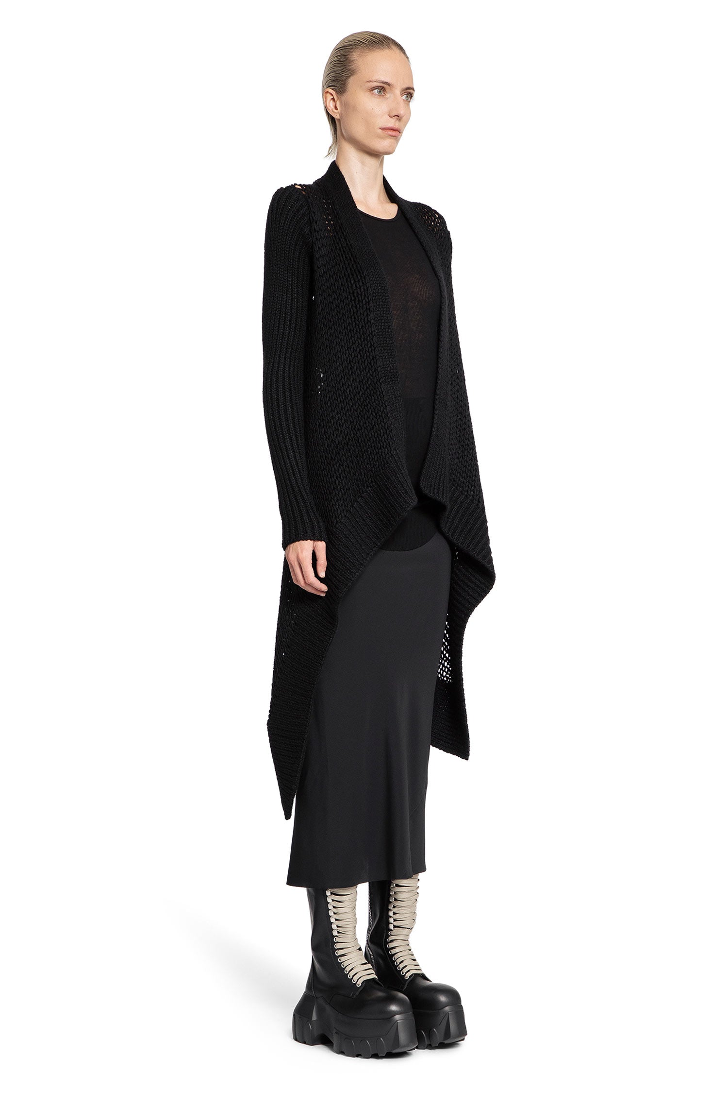 RICK OWENS WOMAN BLACK KNITWEAR