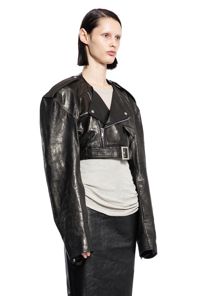 RICK OWENS WOMAN BLACK JACKETS