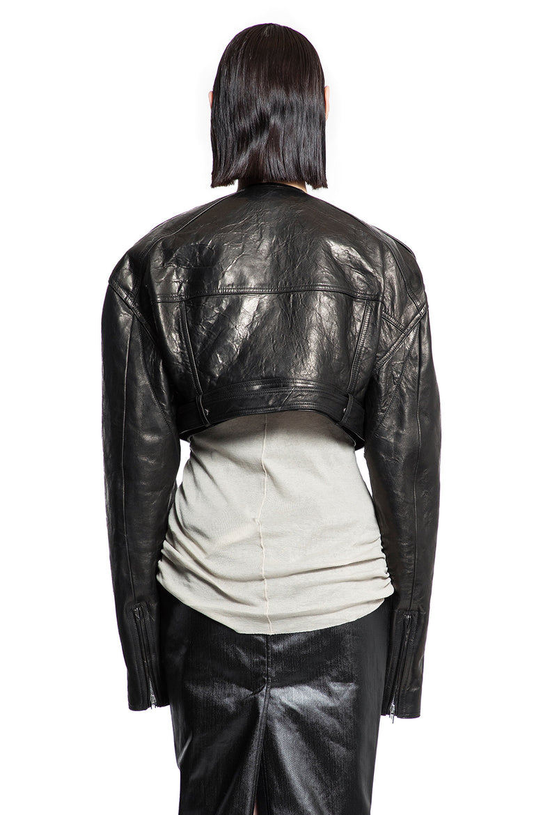 RICK OWENS WOMAN BLACK JACKETS