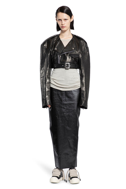 RICK OWENS WOMAN BLACK JACKETS