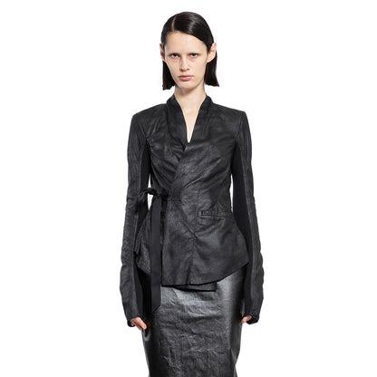 RICK OWENS WOMAN BLACK JACKETS