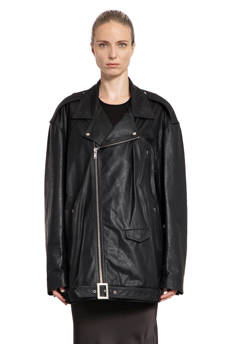 RICK OWENS WOMAN BLACK JACKETS