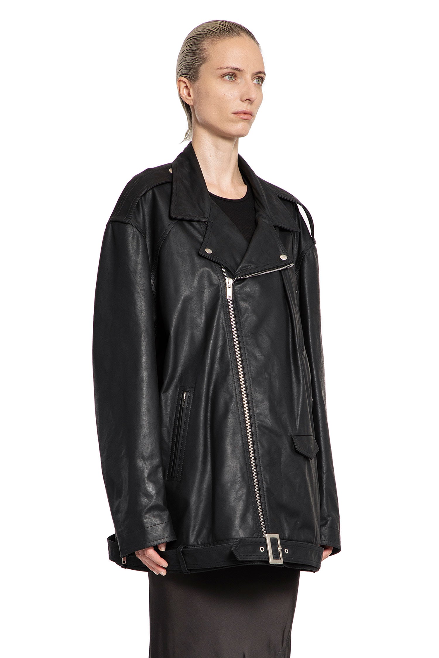 RICK OWENS WOMAN BLACK JACKETS