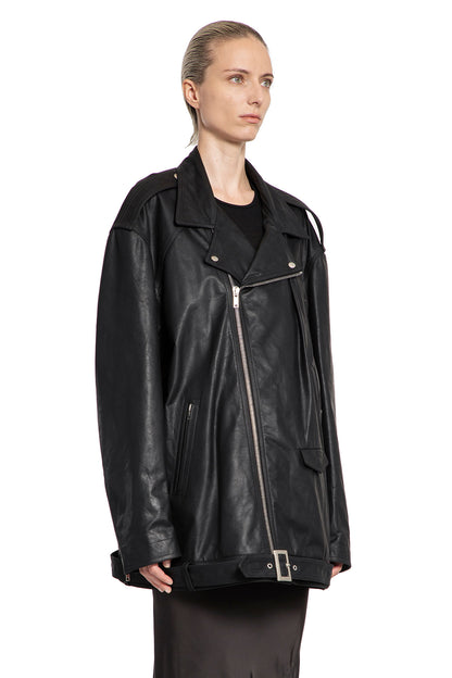 RICK OWENS WOMAN BLACK JACKETS