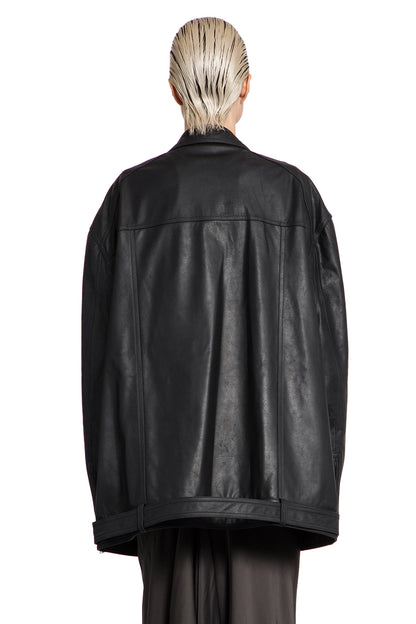 RICK OWENS WOMAN BLACK JACKETS