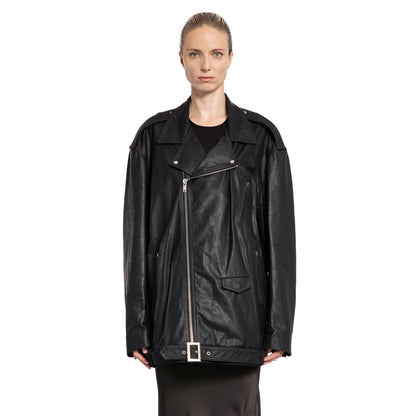 RICK OWENS WOMAN BLACK JACKETS