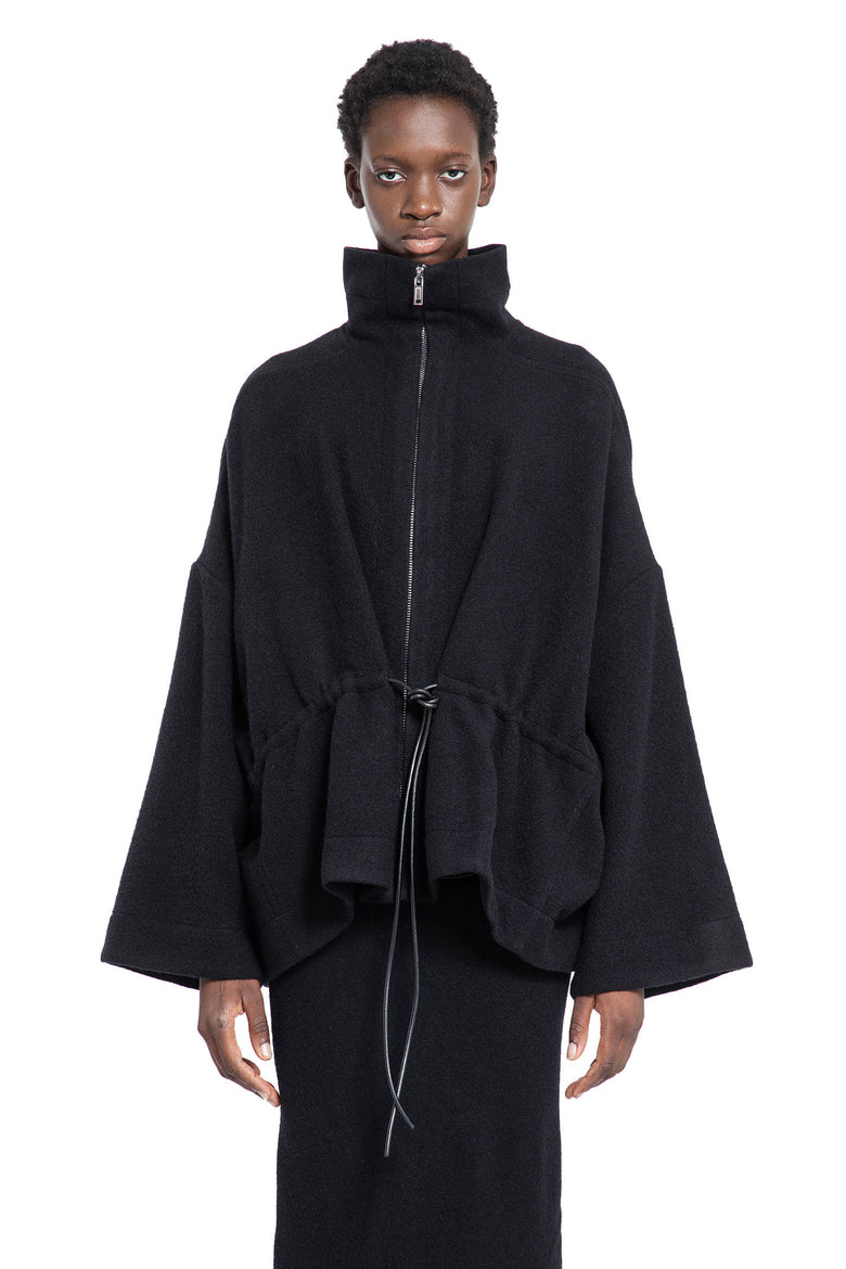 RICK OWENS WOMAN BLACK JACKETS