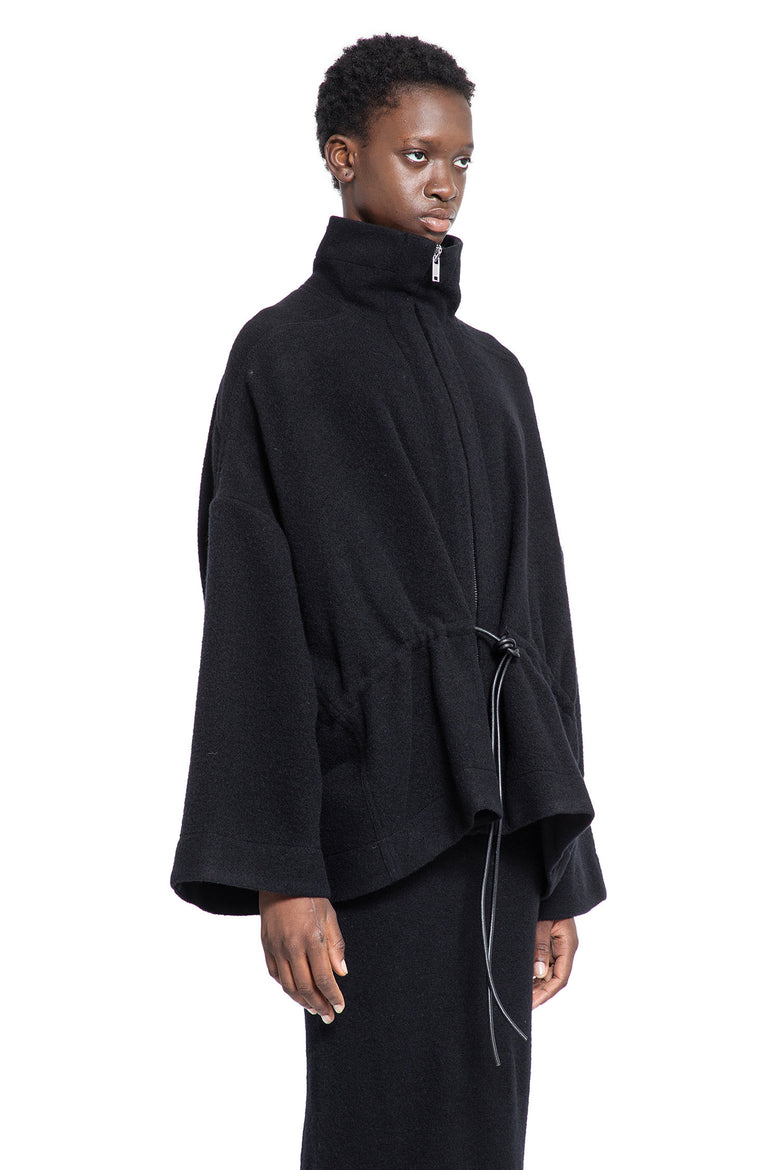 RICK OWENS WOMAN BLACK JACKETS