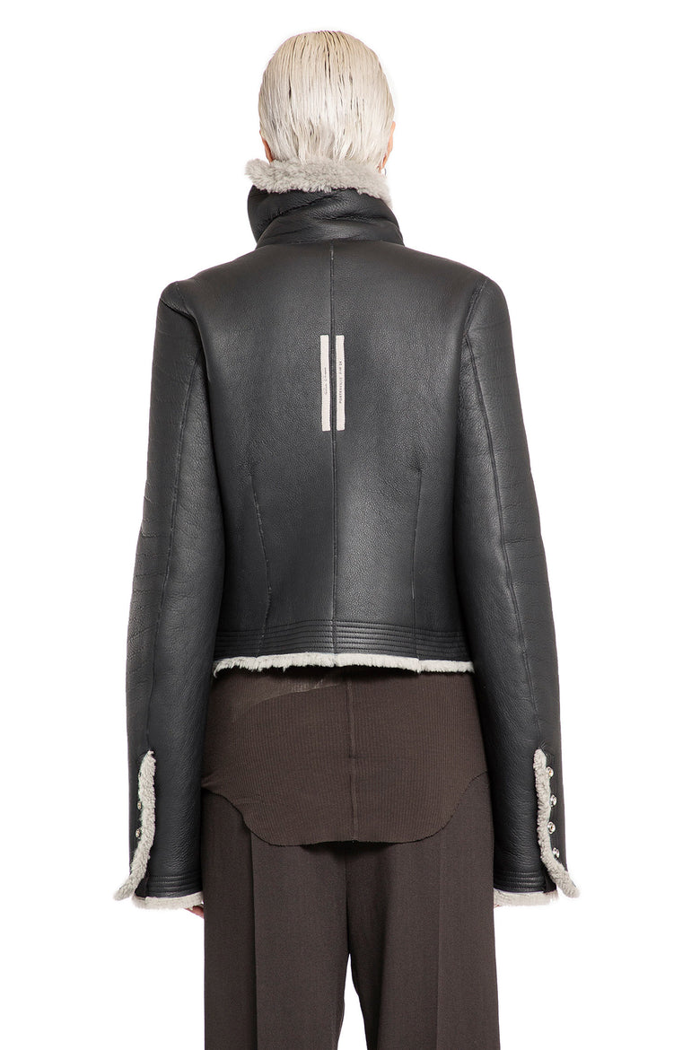 RICK OWENS WOMAN BLACK JACKETS