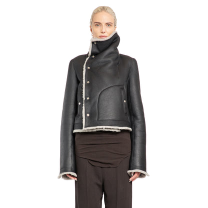 RICK OWENS WOMAN BLACK JACKETS