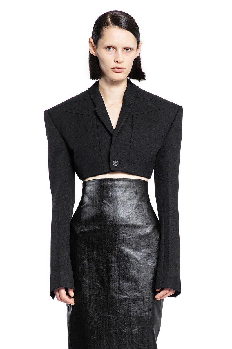 RICK OWENS WOMAN BLACK BLAZERS - Antonioli.eu