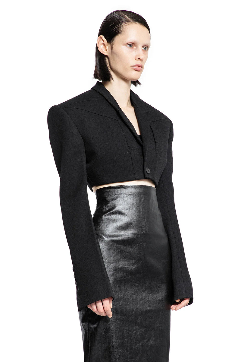 RICK OWENS WOMAN BLACK BLAZERS - Antonioli.eu