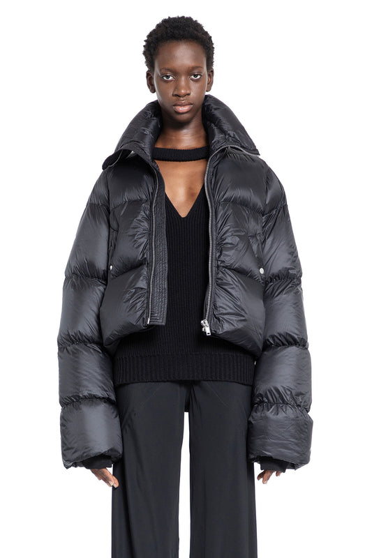 RICK OWENS WOMAN BLACK JACKETS