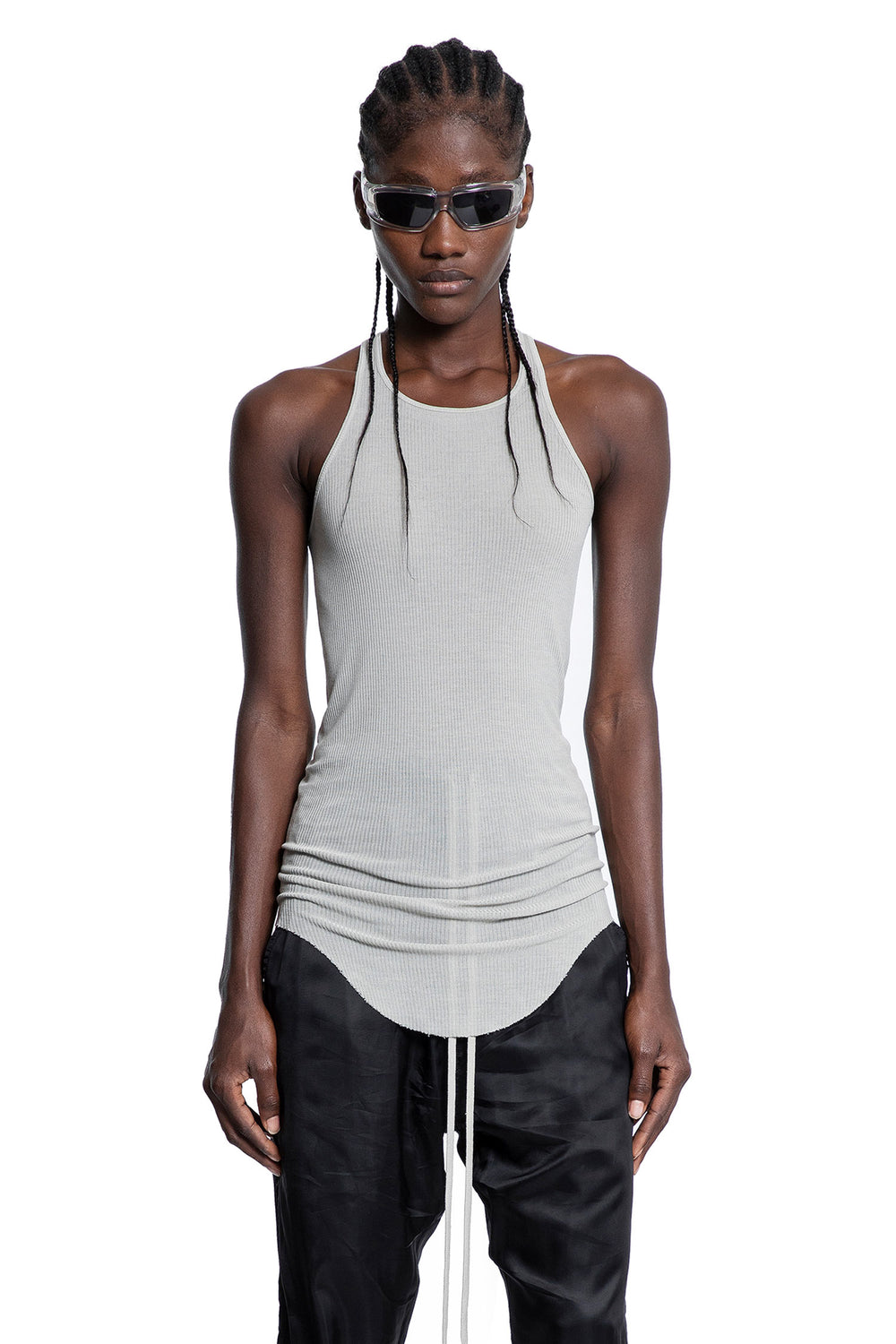 RICK OWENS Forever Basic Rib Tank woman