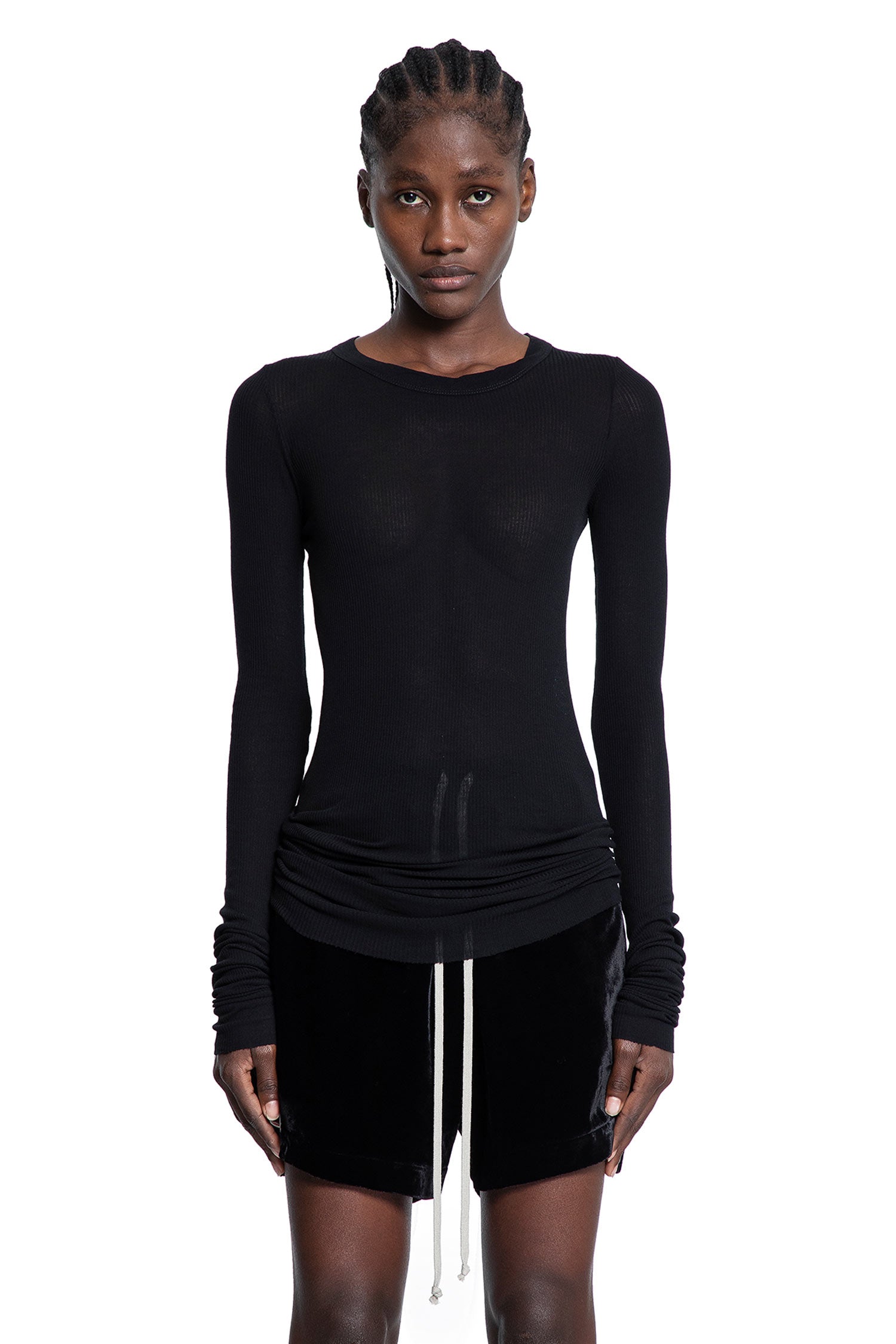 22ss Rick Owens リブタンクトップ　黒【S】レーヨン　シルク org.jpg