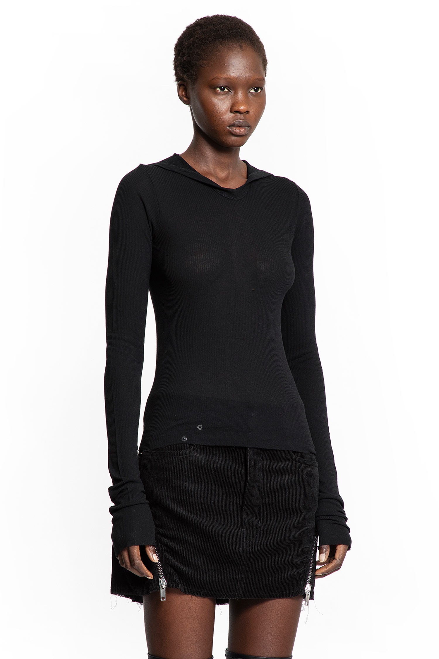 Concordians Hooded Rib Long Sleeve T
