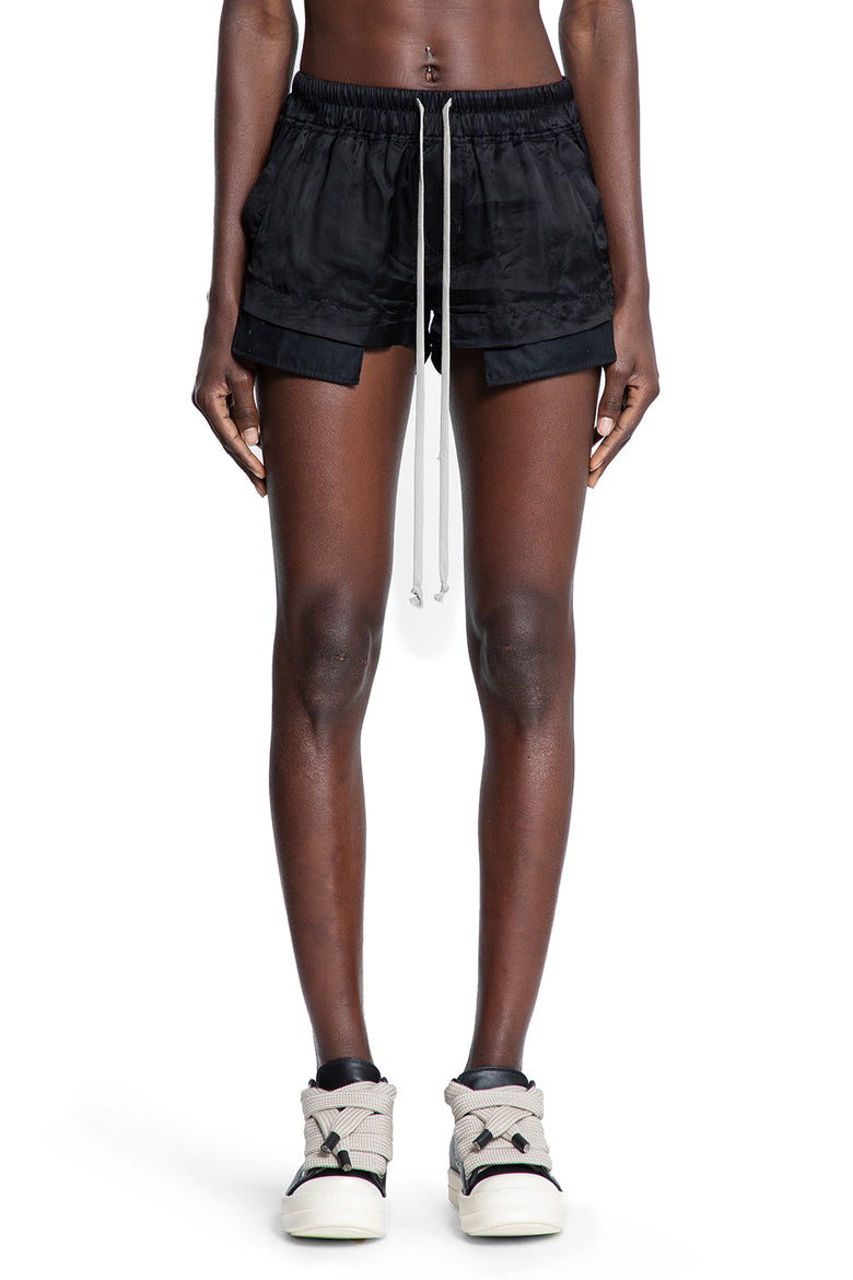 RICK OWENS WOMAN BLACK SHORTS
