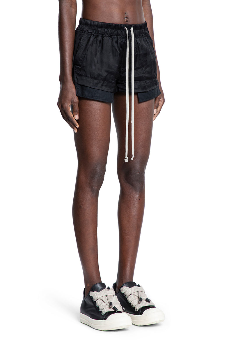 RICK OWENS WOMAN BLACK SHORTS