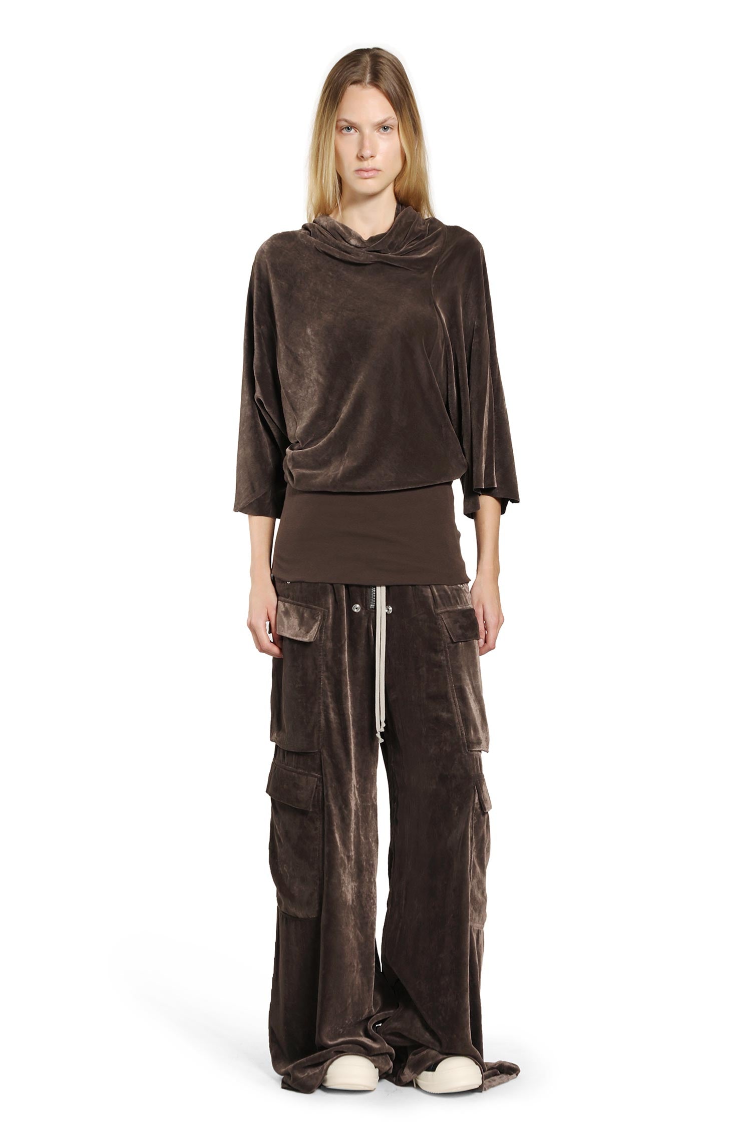 RICK OWENS WOMAN GREY TROUSERS