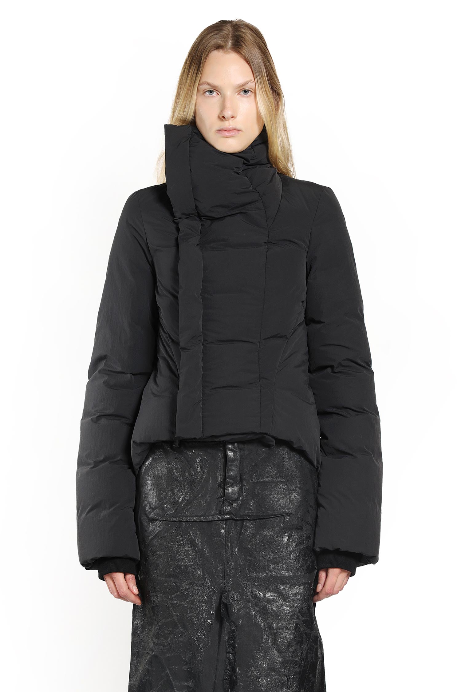 RICK OWENS WOMAN BLACK JACKETS