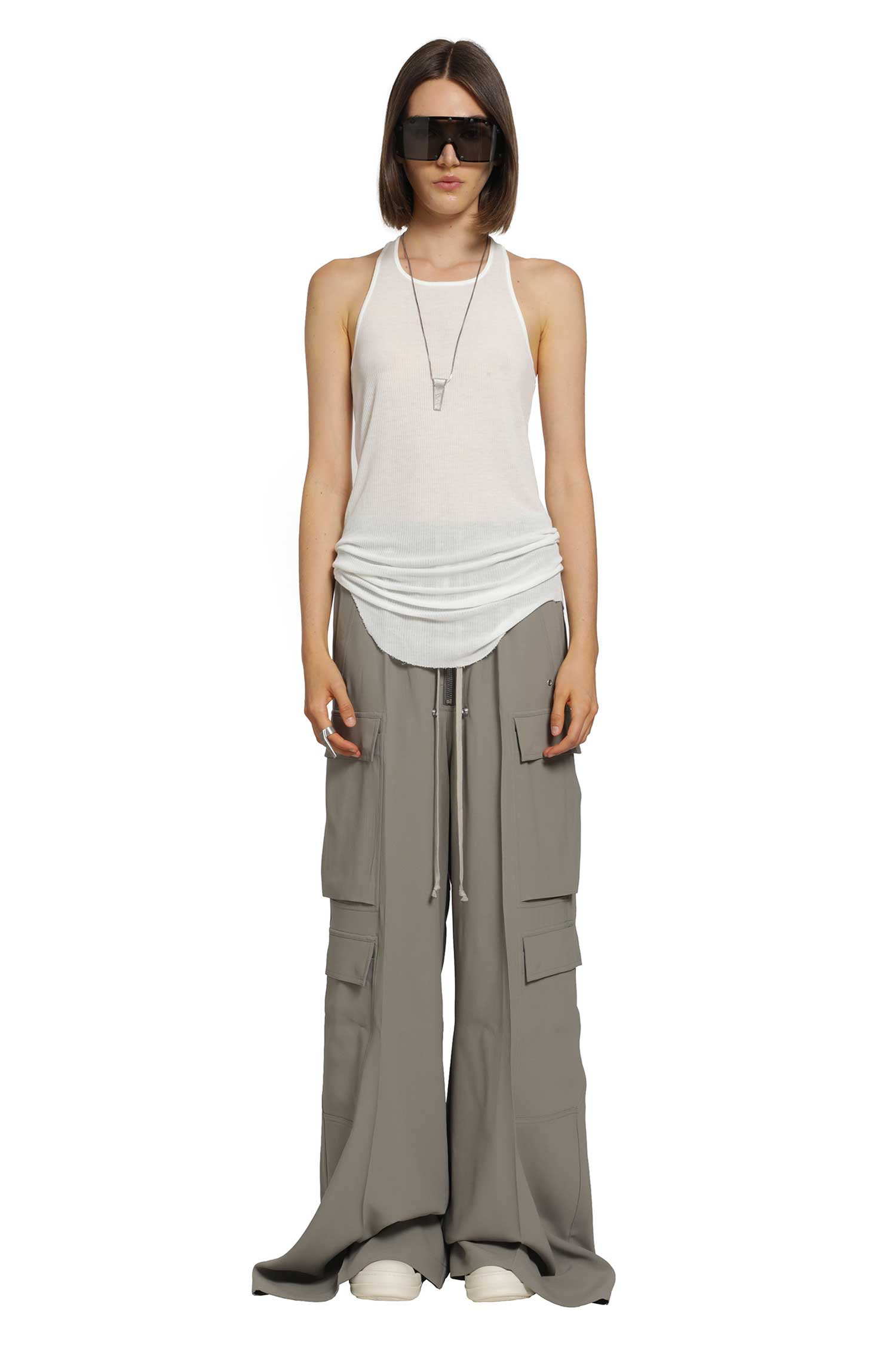 RICK OWENS Tower Basic Rib Tank woman