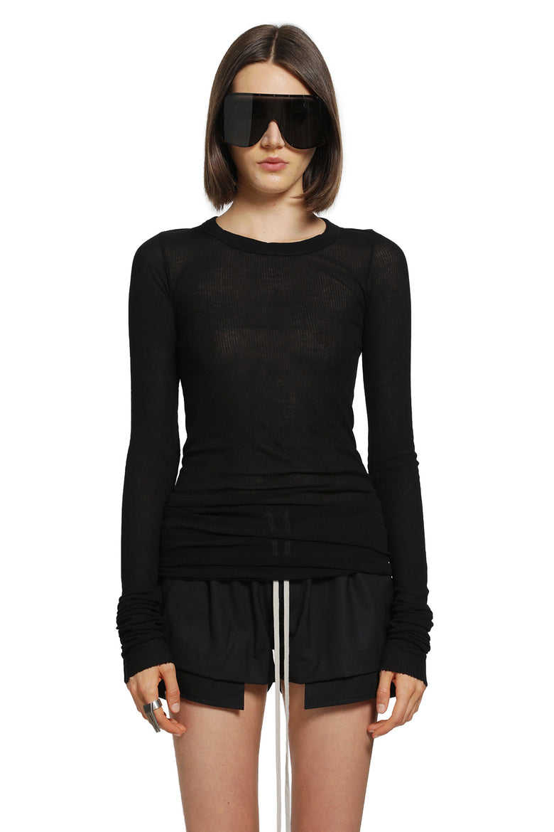 RICK OWENS Tower Rib LS T woman