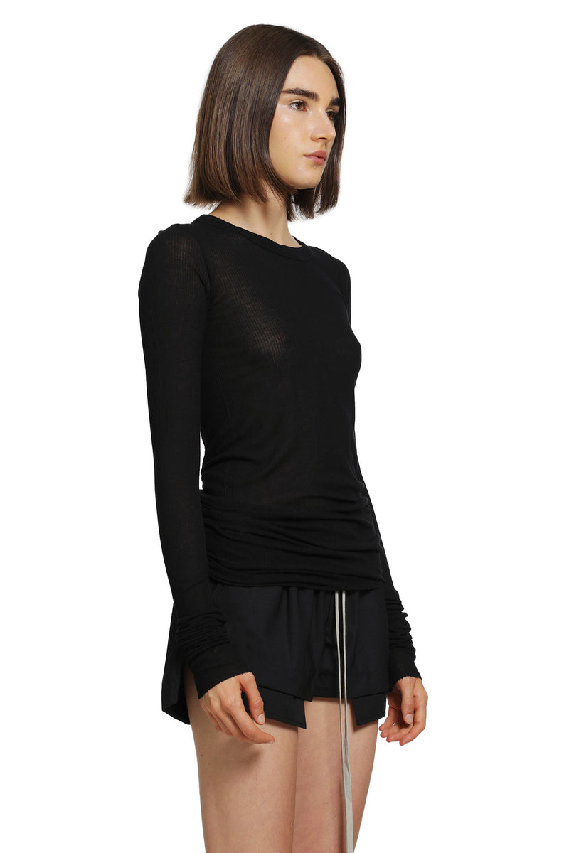 RICK OWENS Tower Rib LS T woman