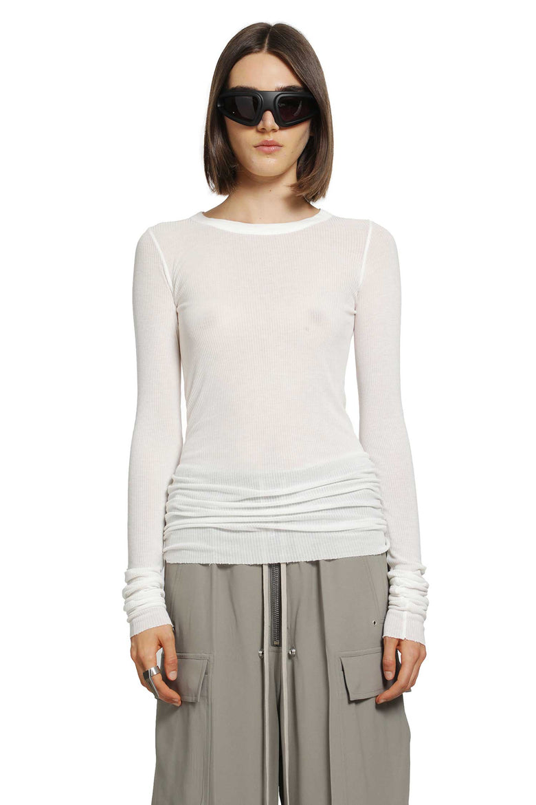 RICK OWENS Tower Rib LS T woman