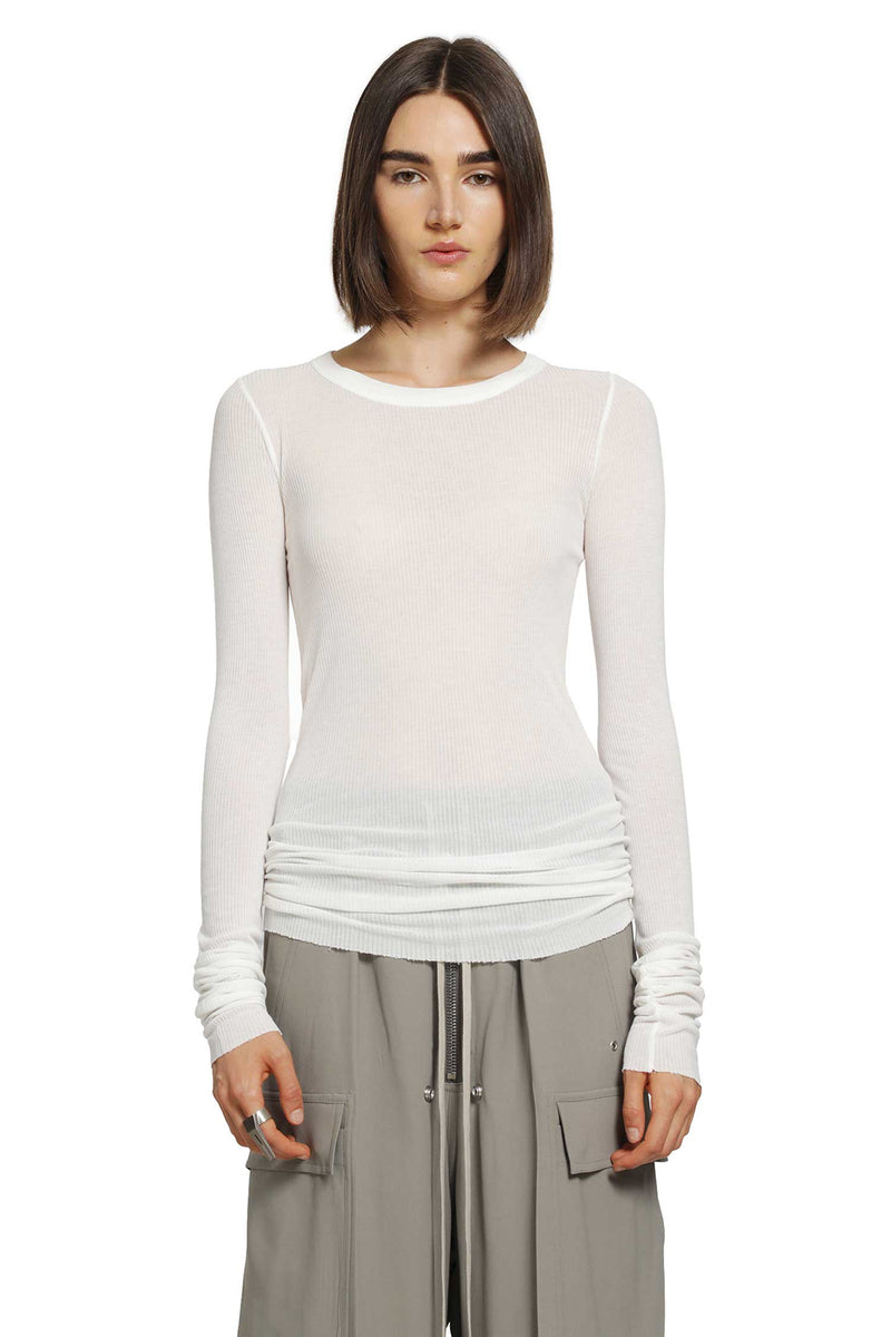 RICK OWENS Tower Rib LS T woman