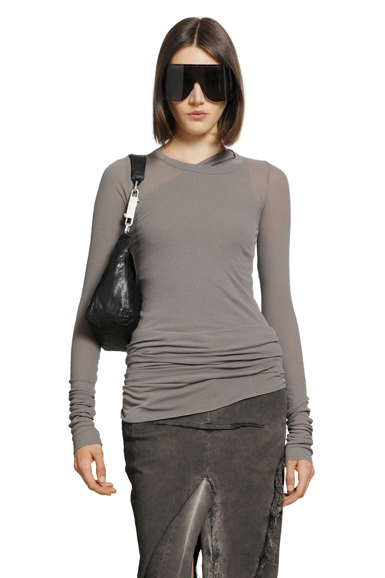 RICK OWENS Tower Rib LS T woman
