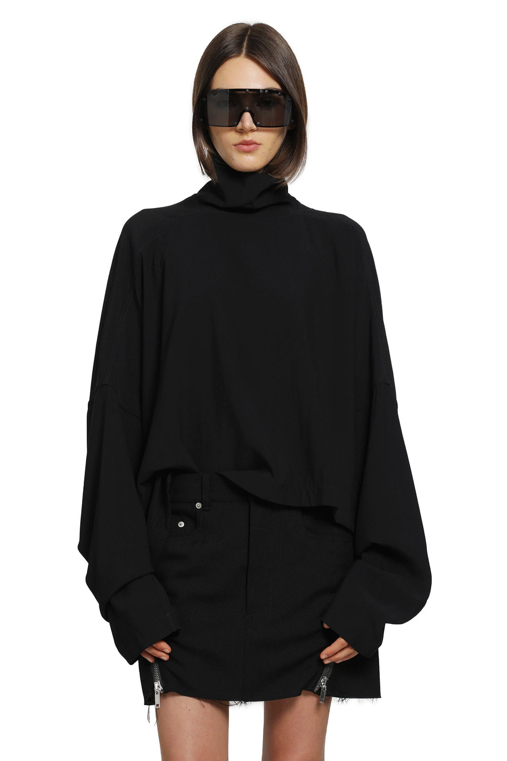 RICK OWENS Tower Jumbo Tabard Cropped Top woman