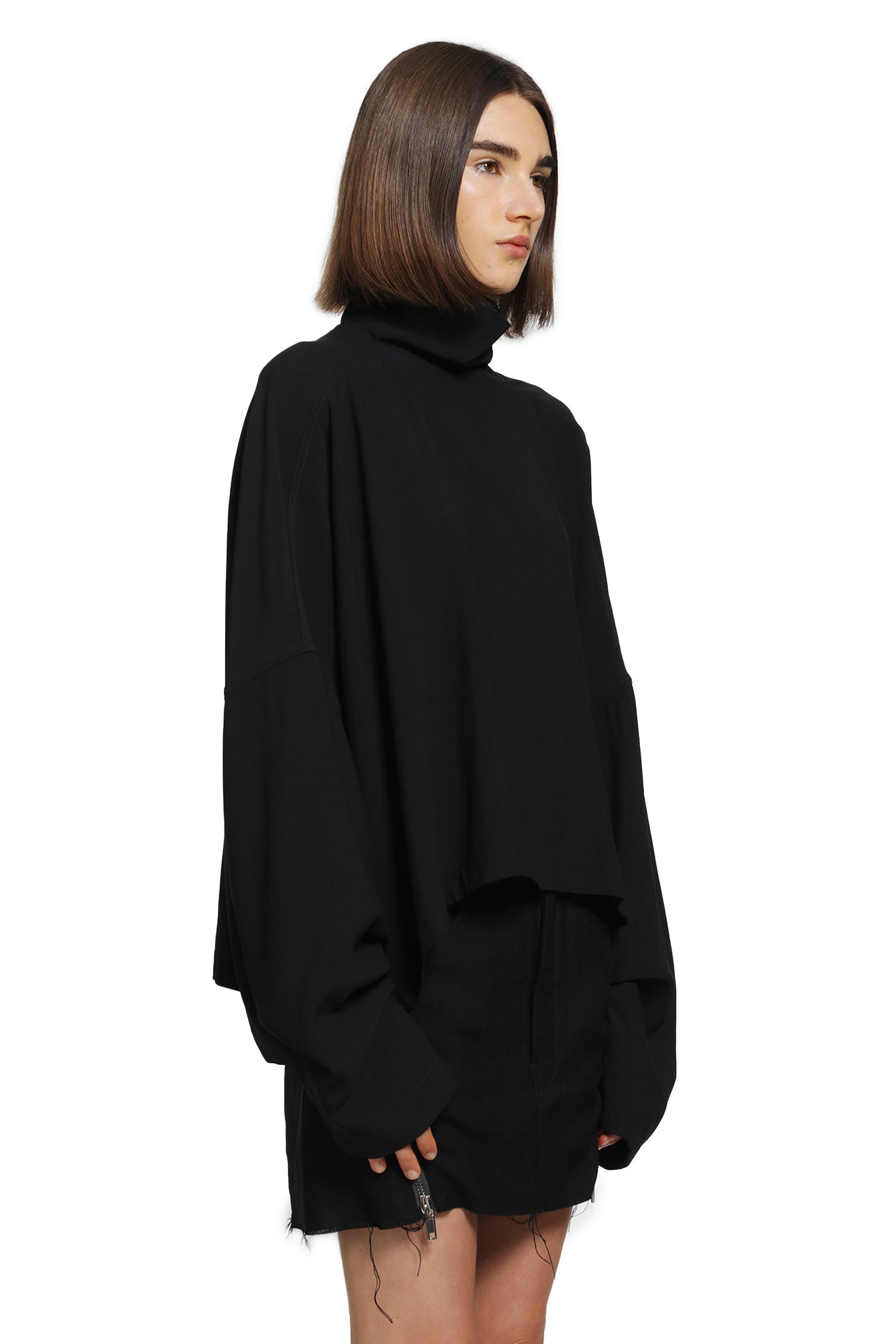RICK OWENS Tower Jumbo Tabard Cropped Top woman