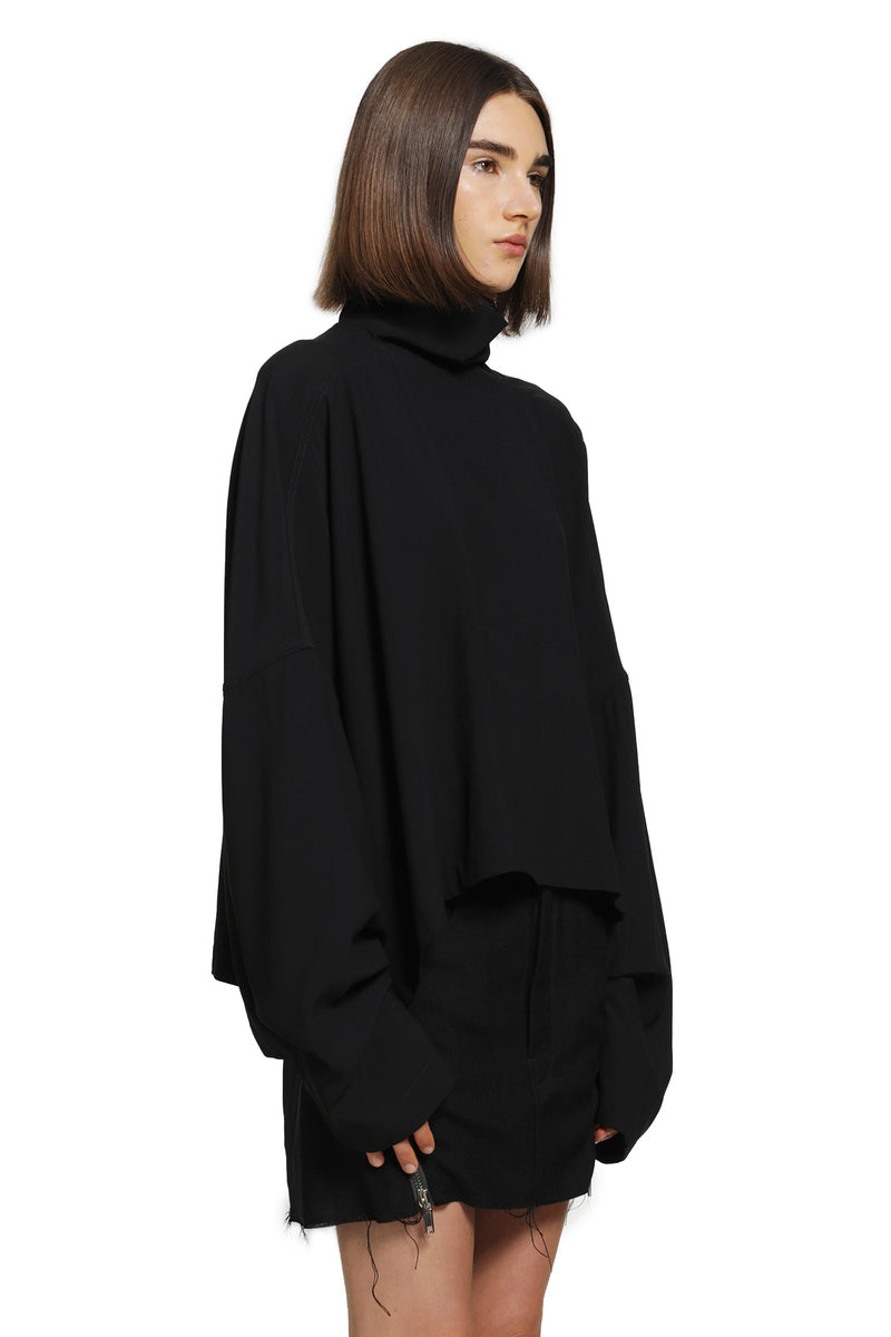 RICK OWENS Tower Jumbo Tabard Cropped Top woman