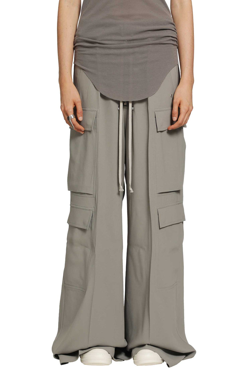 RICK OWENS Tower Cargobelas in Heavy Cady woman